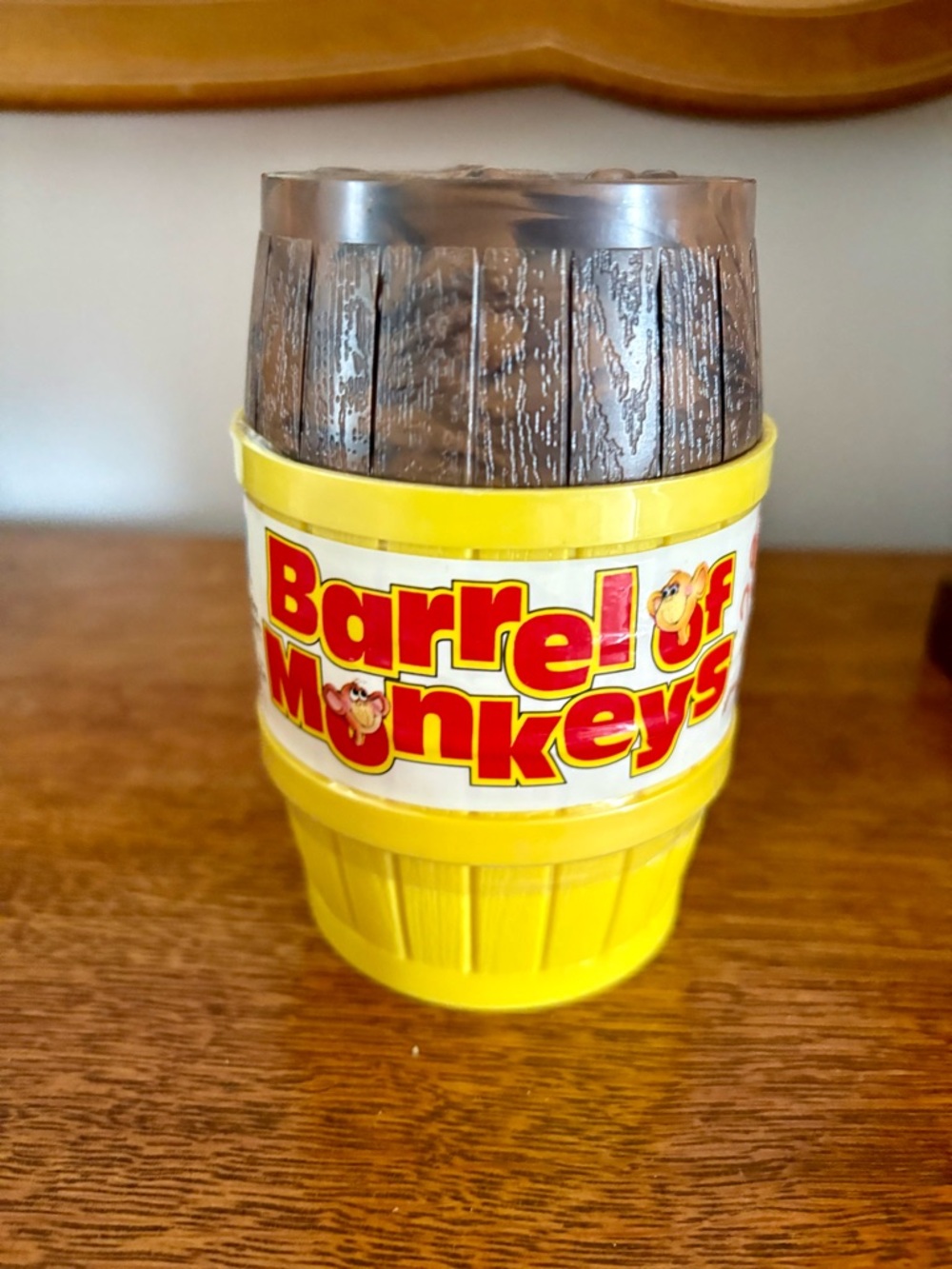 Barrel of Monkeys Classic Toy Barrel - Yellow